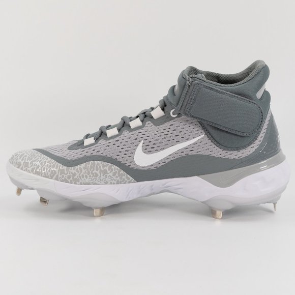 Nike Alpha Huarache Elite 4 Mid \'Wolf Grey White\' DJ6520-012 Baseball size 13.5 main image 9